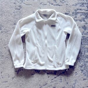 Columbia White Fleece Jacket